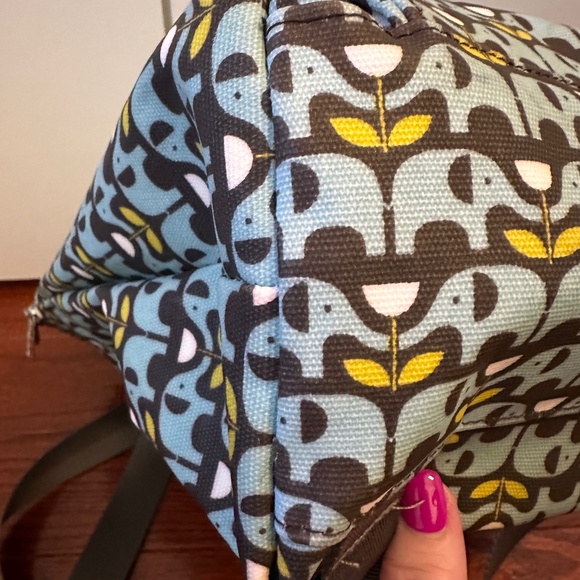 Nicky James EUC Elephant print backpack top handle purse - Picture 4 of 16